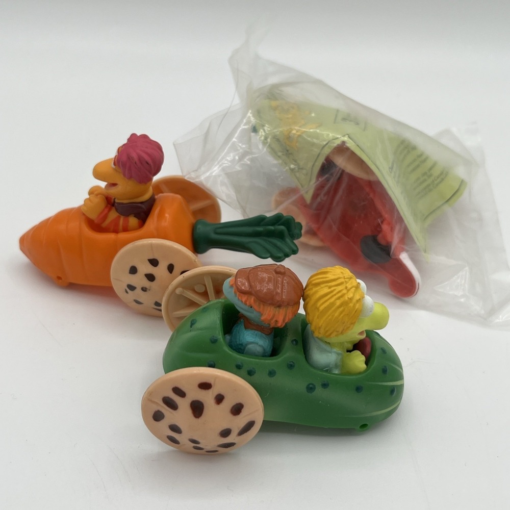 McDonald's‎ Vintage Happy Meal Fraggle Rock Toy Cars 1988 Set Of 3 Vegetables - Picture 4 of 8
